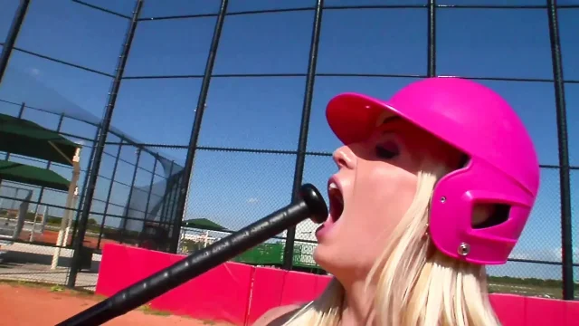 Sexy blonde gets fucked by a big cock and creampied