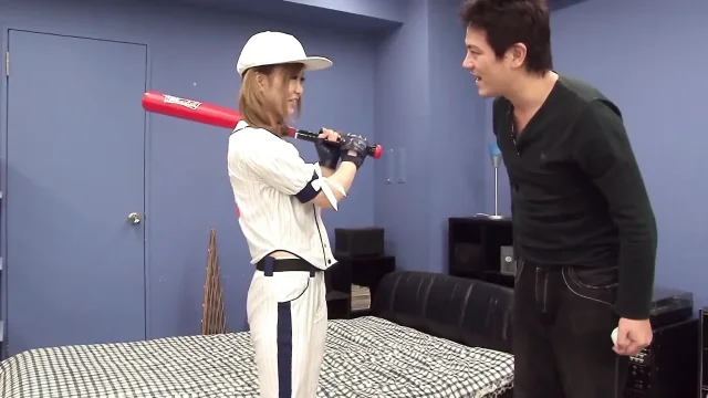Young Japanese Babe Fucked Hard by Her Baseball Coach After Training