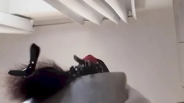 Blindfolded and Gagged MILF Gets Fucked in the Pussy and Mouth