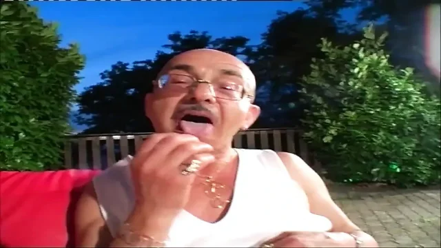 Old man love blonde milf hand in ass