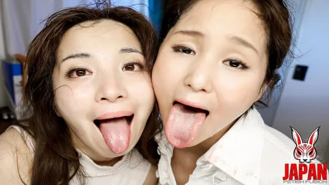 Intimacy at the End of the Day Sumire Seto and Mirei Kitano's Passionate Face Licking