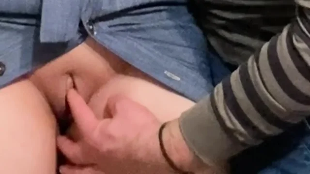Dirty Fantasy Old Perv Rubbing Perfect Pussy in Subway