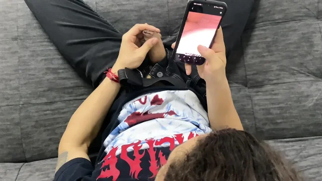 Caught with his stepmother's photos