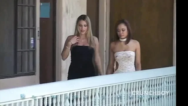two sexy girls fucked anal by dominant boy with big dick