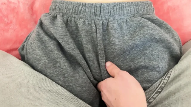 Stepbrother cums in my panties and I will wear them at the gym
