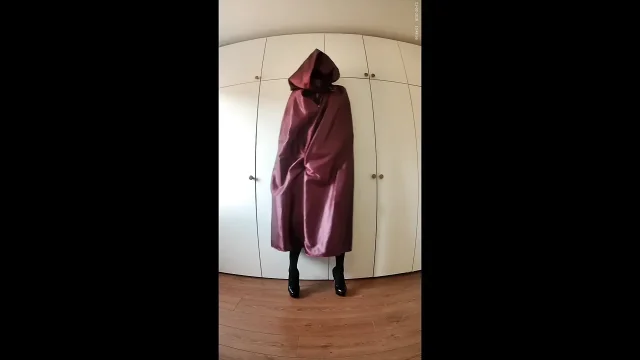 My big cock under my sexy cape