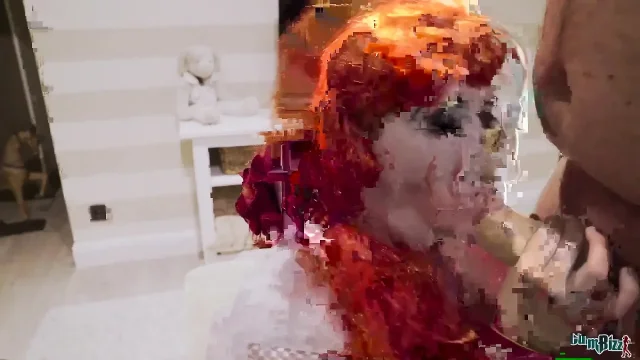 Dutch Halloween teen swallows every cum load