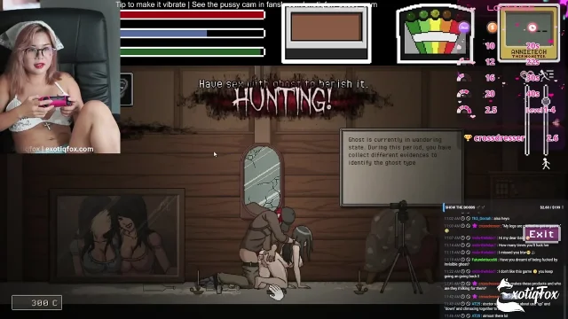 Lewd Gamer Girl Gabbi Plays Lustful Spirit Hunt on Goon Live Stream