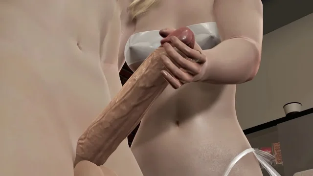 AJ Office Anime Girl's Big Ass 3D Animation - POV Handjob Deepthroat Blowjob