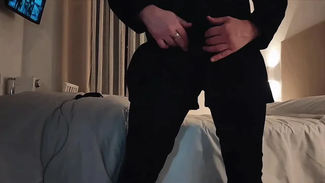 Solo - Big Cock Cum in White Briefs and Elegant Jacket with an Endless Handjob