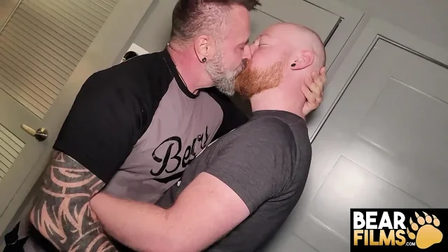 Bearfilms Tattooed Bear Marc Angelo Slides Hard Dick to Logan Stanley