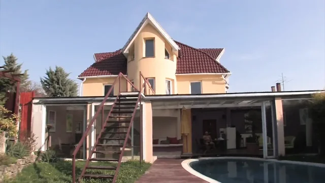 60 years old granny fucks in the garden
