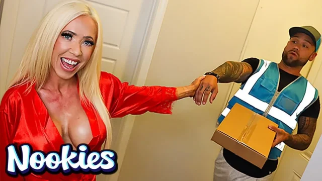 NOOKIES Mandy Monroes Special Sausage Delivery Fuck