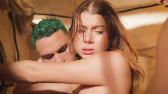 Stella Lux Sucks and Bounces on Two Hard Cocks - One Piece Porn Cosplay Parody
