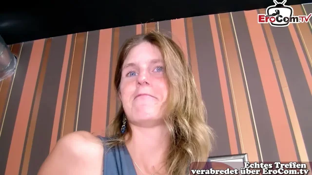 German young housewife next door persuaded to sex casting