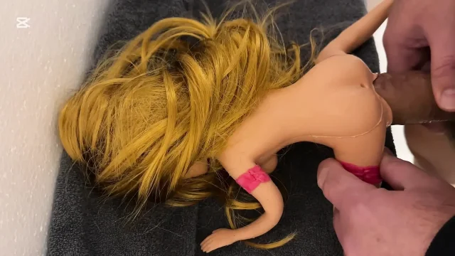 Fucking a little Doll with big Tits and filling her pussy with cum