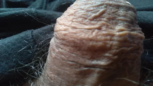 gay airs out his hard cock just for fun