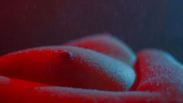 Snow Falling On My Tits And Pussy - Softcore Christmas Tease Closeup