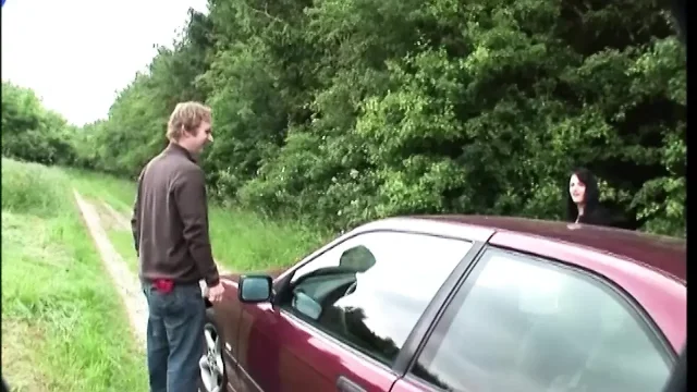 Natural Busty Girl Fucked Outside