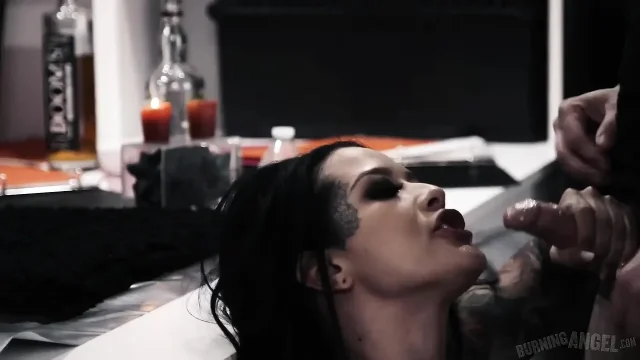 Burning Angel - Gorgeous Gothic Babe Katrina Jade Gets Her Pussy and Face Fucked