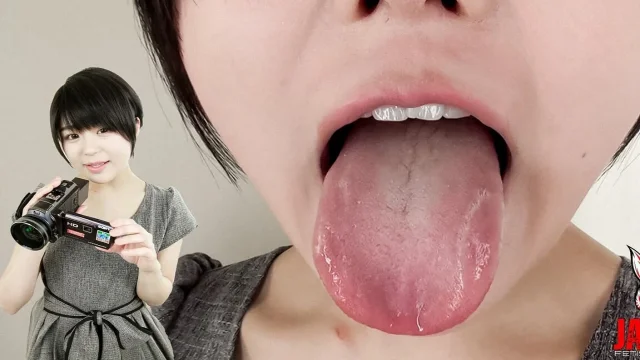 Short Hair Cutie Tsugumi Muto's One Metalic Tooth in Her Small Mouth