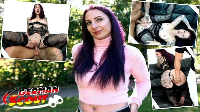German Scout - German Inked MILF Devil Akita with Long Labia Pick up for First