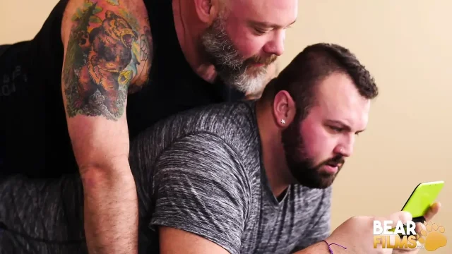 BEARFILMS Tattooed Kurt Jacobs Rides Rex Blue Raw Cock