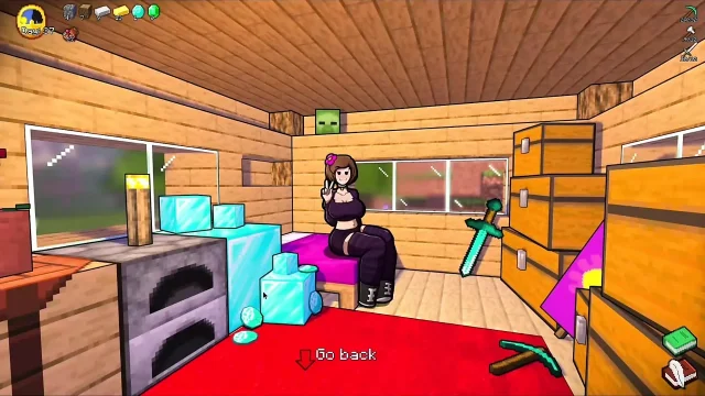 HornyCraft Minecraft Parody - Steve Gets Sloppy Handjob from Jenny for a Diamond