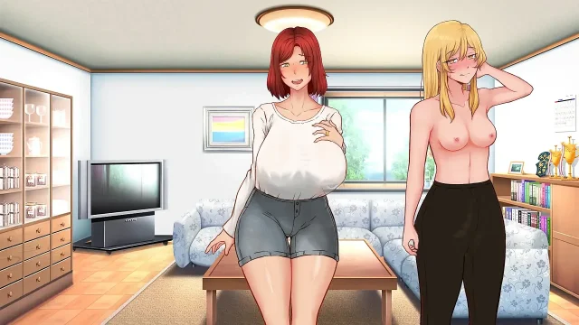 Building Our Futature Futa And Her Friend MILF With Big Boobs Are Dancing Topless Part 2
