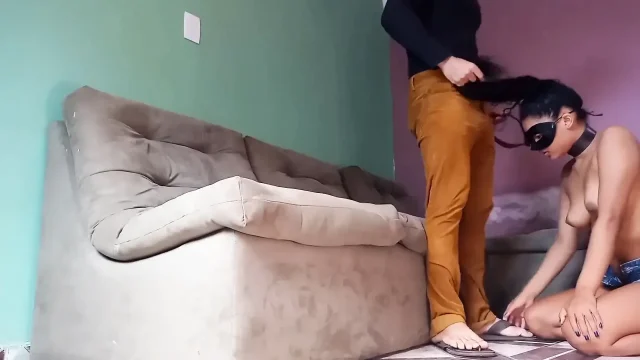 Submissive Stepdaughter in Deep Throat and Sniffing Cum 03 28 21 Part 1