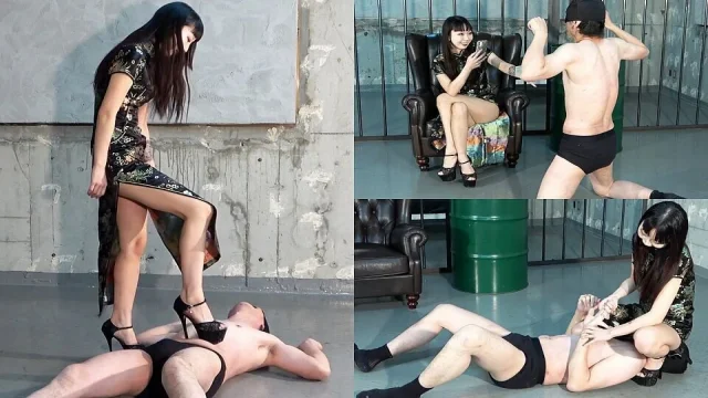 Facesitting High Heel Trampling Dick Crushing Female Boss of a Dark Organization