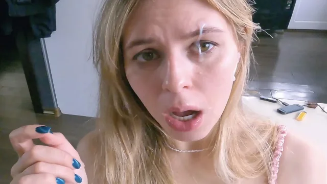Get Cum on Your Facesperm Hanging From Eyelashes