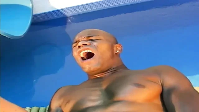 petite blonde sits down on his much too big cock