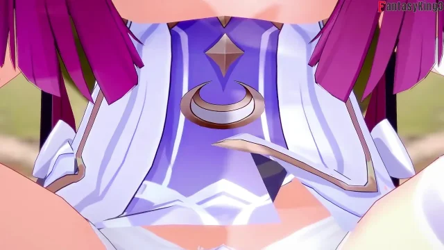 Columbina blowjob - Genshin Impact