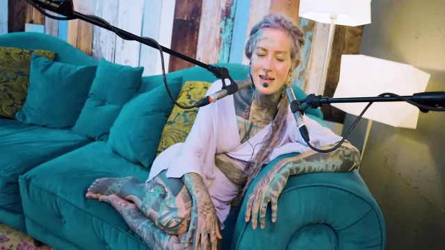 I talk about B - Bordem - ASMR podcast SFW talking goth skinny girl dreadlocks