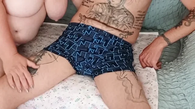 Jerking off to Relieve Tension Until He Shoots