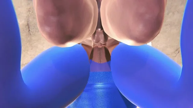 Ripped Blue Pantyhose Flight Attendant 3D Hentai - Anal in Missionary Pose Doggy