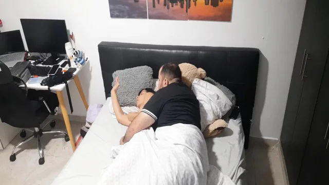 In the morning with my husband ask him to come inside