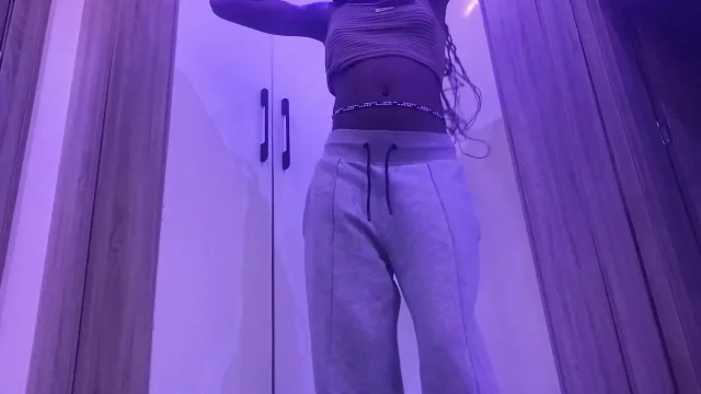 Sexy Slim Ebony POV Shakes Her Curves in a Teasing Dan