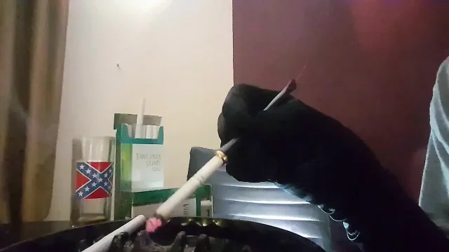 MY DIRTY ASHTRAY VS120 & HOLDER SMOKING WITH GLOVES