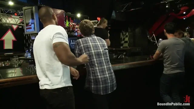 Sebastian Keys Gets His Ass Stretched and Pissed on in a Public Bar