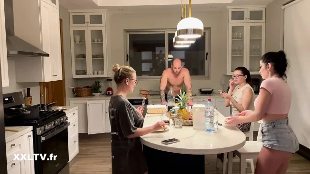 Hot sex with a big boobs french babe