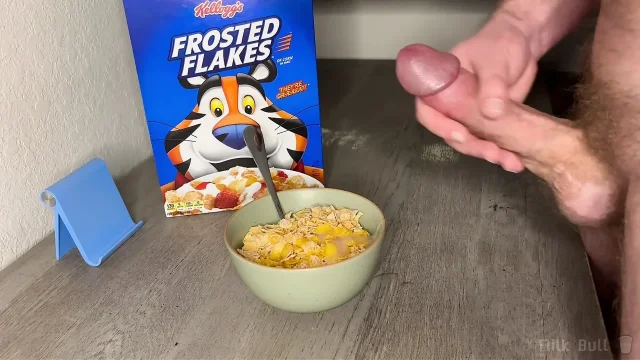 Frosted Flakes Get More Frosted With 12 Ropes of Cum