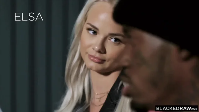 Blackedraw Insatiable Elsa Jean Gets Spit-roasted by 2 Bbcs