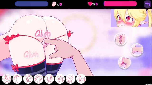 Hentai Game - Elf Girl Pinball - Sexy Succubus with a Slender Body in a Raw