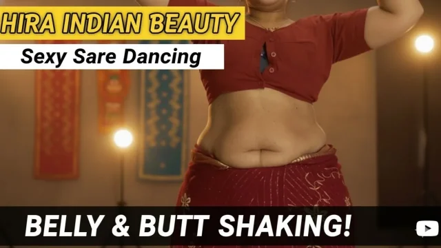 Hira's Erotic Saree Dance - Sari Wearing ASMR - Teasing Belly & Butt Shake
