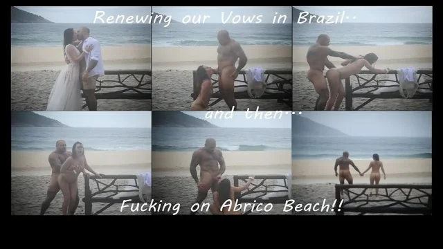 Public Beach Fuck Vow Renewals and Cum on My Face