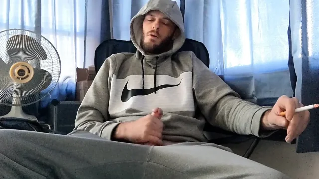 Making My Soft Cock Hard Smoking and Edging