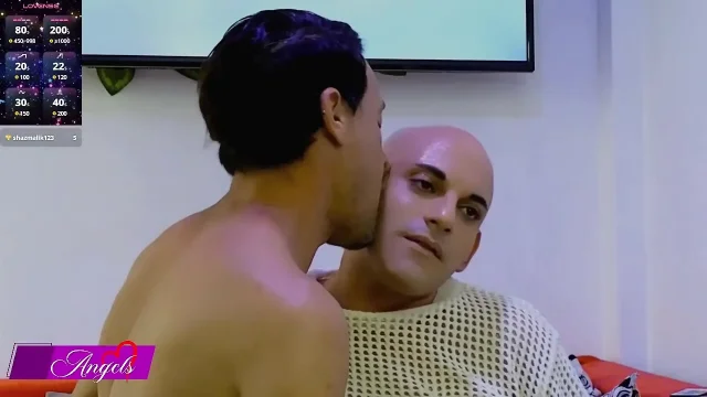 Kisses and domination in a private room