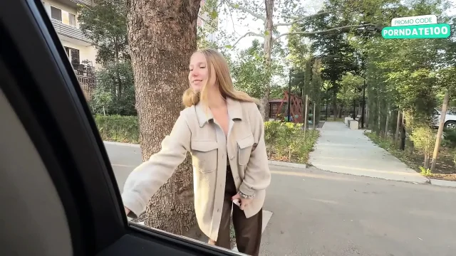I Found a Girl on Sex-dater and Immediately Fucked Her Right in the Car